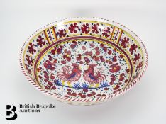 Large Italian Majolica Bowl