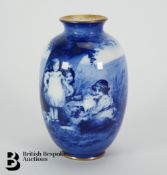 Royal Doulton Blue Children Vase