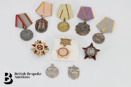 Silver Soviet Merit Medals