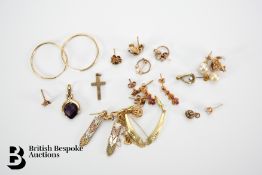 Quantity of Gold Stud Earrings