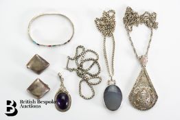 Miscellaneous Mexican Silver Jewellery