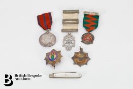 Early 20th Century Silver Medallions