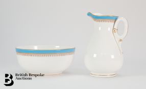 Royal Worcester Porcelain Jug and Bowl