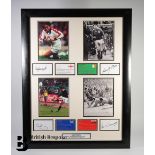 Signed Montage of Rugby Legends