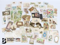 Charming Collection of Approx. 460 Victorian Greeting Cards