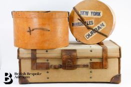 Two Vintage Ply Hat Boxes