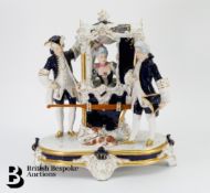 Royal Dux Porcelain Figural Group