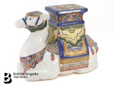 Ceramic Camel Garden Stool
