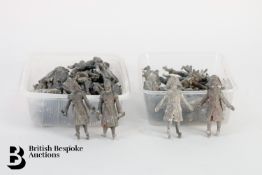 Large Box of 857 Lead Soldiers, 65kg+