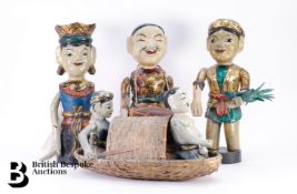 Four Vietnamese Water Puppets