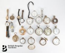 Quantity of Silver Cased Pocket Watches