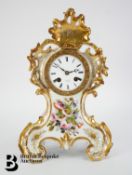 Valery Paris Porcelain Mantel Clock