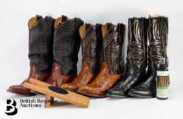 Three Pairs of Western Boots