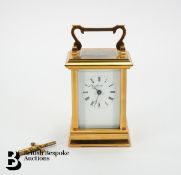English Gilt Brass Carriage Clock