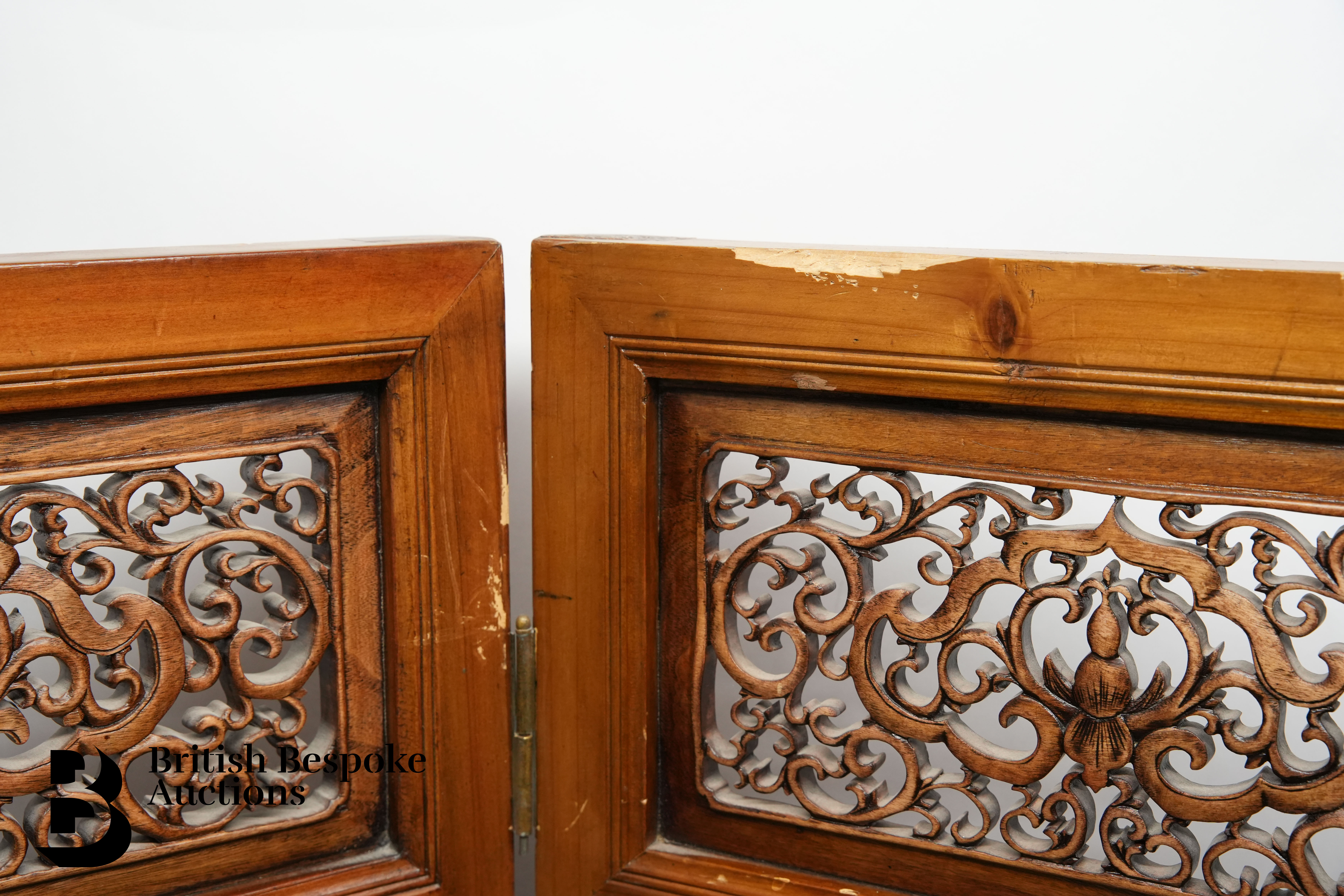 Chinese Four Panel Room Screen - Image 4 of 6