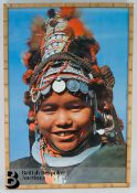 Coloured Poster of a Young Akha