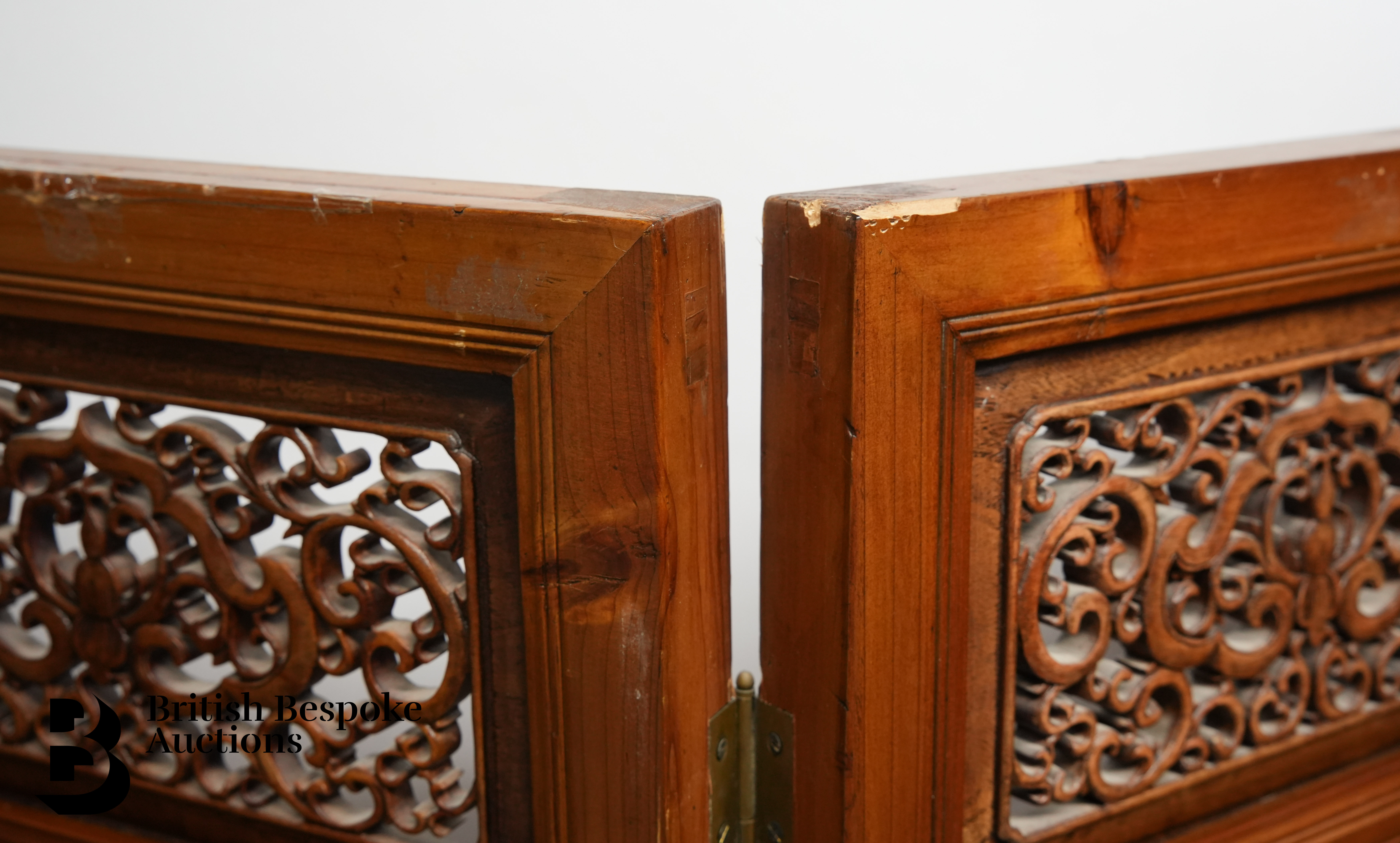 Chinese Four Panel Room Screen - Image 5 of 6