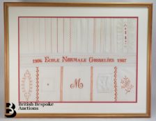 Framed Example of Sewing Skills
