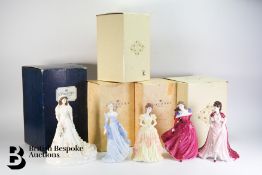 Six Coalport Figures