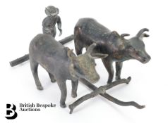 Cast Metal Figural Group