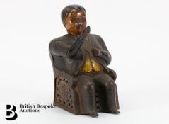 Cast Iron Tammany Bank Mechanical Coin Bank