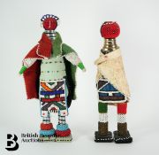 Two African Beadwork Figures