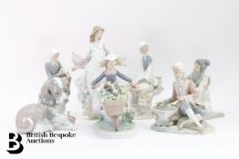 Seven Lladro Figures