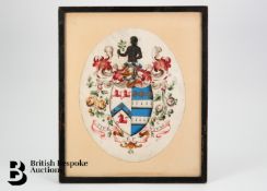 Watercolour of a Coat of Arms