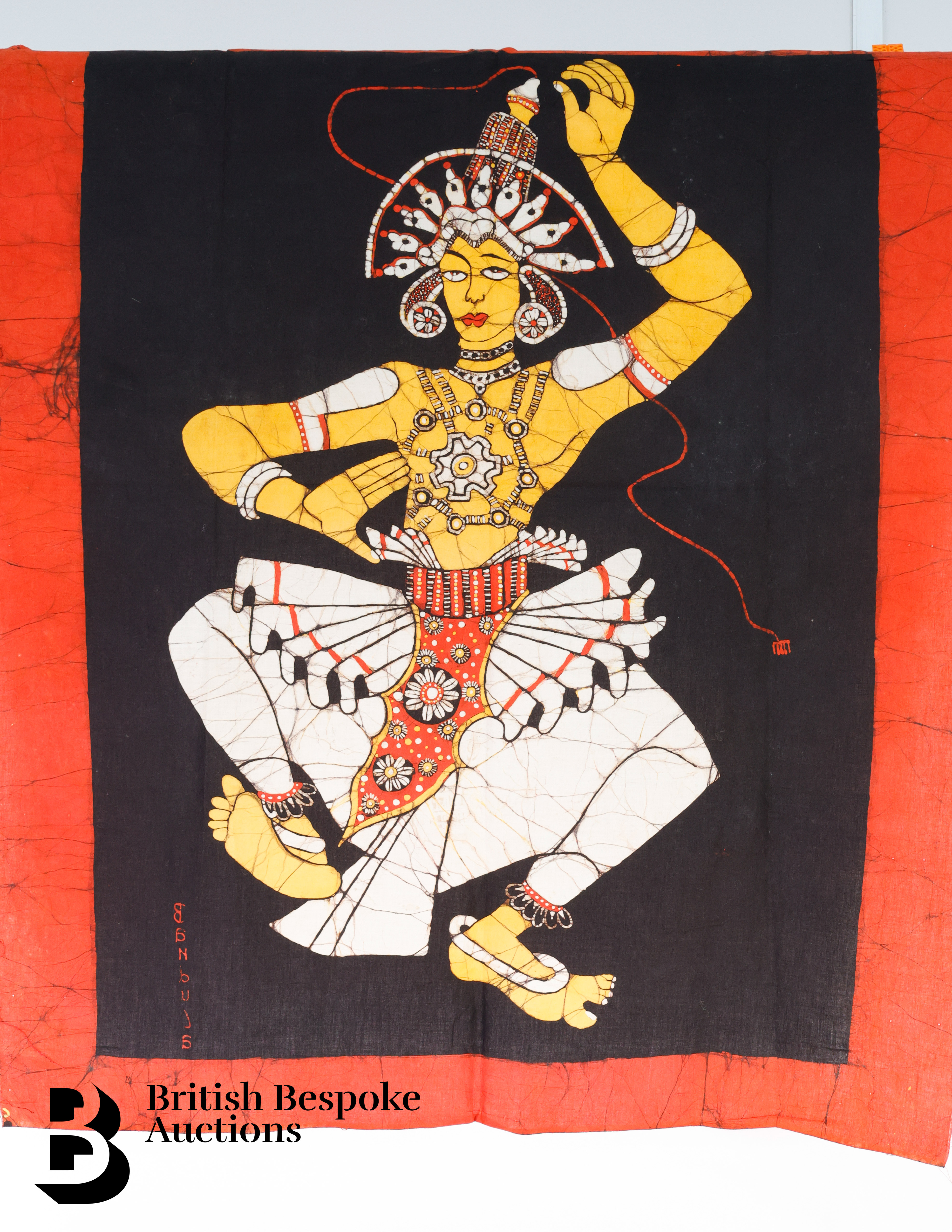 Sri Lankan Hand Painted Batik Wall Hangings - Image 2 of 4