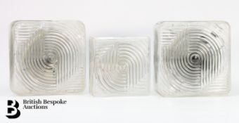 Set of Italian Glass Wall Lights