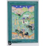 Persian Polychrome Tile Panel