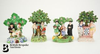 Staffordshire Bocage Figural Groups