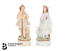 Pair of Staffordshire Figurines