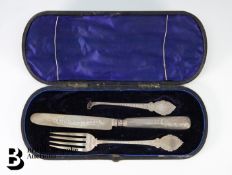Victorian Silver Christening Set