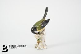 19th Century Porcelain Great Tit