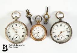 Gold Plated and Silver Pocket Watches