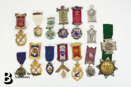 Quantity of Silver Hallmarked, Mason, RAOB Medallions