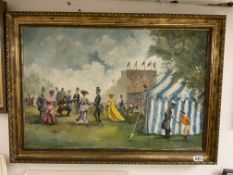 DEREK PIPER SIGNED LARGE OIL ON CANVAS, 86 X 61CM WITH B. E. FROST SIGNED (LAWNS END), DATED 1979