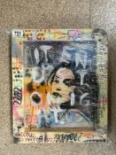 POP ART SIGNED KRULE 37 X 44CM