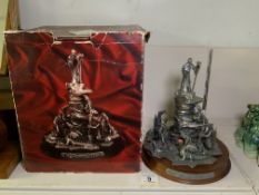 A BOXED LIMITED EDITION TUDOR MINT 'THE DRAGON MASTER' SCULPTURE, CERTIFICATE NUMBERED 750, HEIGHT