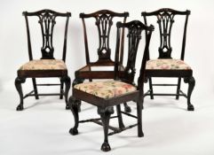 A set of four chairs