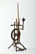 A spinning wheel
