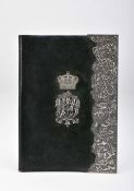 A leather padfolio