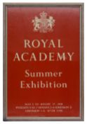 Royal Academy Summer Exhibition 1958 poster