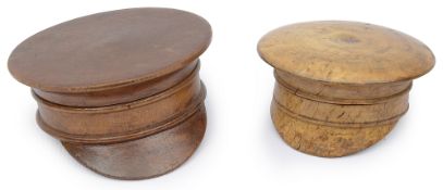 Two Russian WW1 Officer's Cap Snuff Boxes