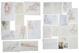 Wolfgang Craig Hainisch (Austrian/British. 1905-1995) A collection of female nude studies and sketch