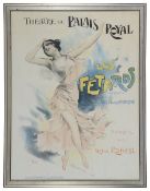 After Jean de Paleolou (Romanian, 1855-1942) Theatre du Palais Royal Poster 'Les Fetards'