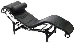 Modern Design. After Le Corbusier: An LC4 Chaise Longue, late 20th century