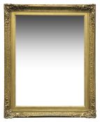 A 19th century gilt gesso picture frame mirror