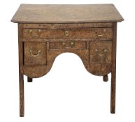 A George III burr elm lowboy